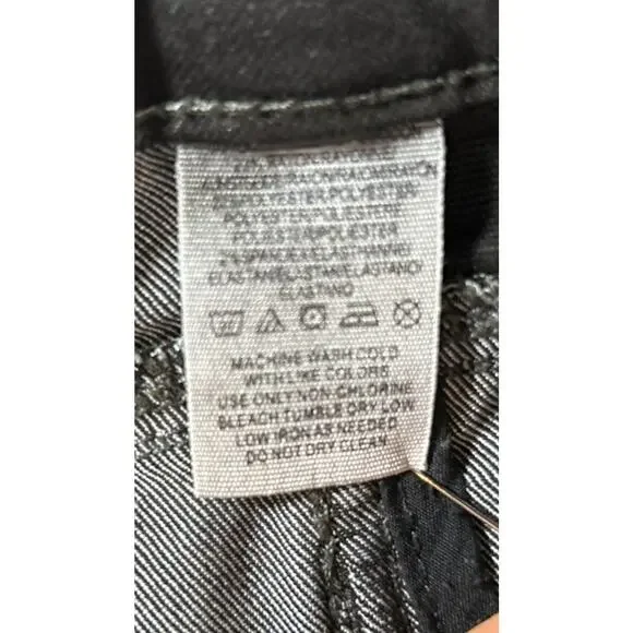 Free People Womens 27 Black Flared Legs Jeans Y2K Retro Boho Hippie USA - Picture 11 of 14